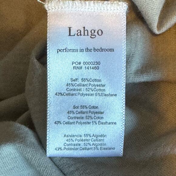 Lahgo by Lunya  Gray Restore Long Sleeve Henley Shirt NWT Size 2XL - Picture 8 of 9